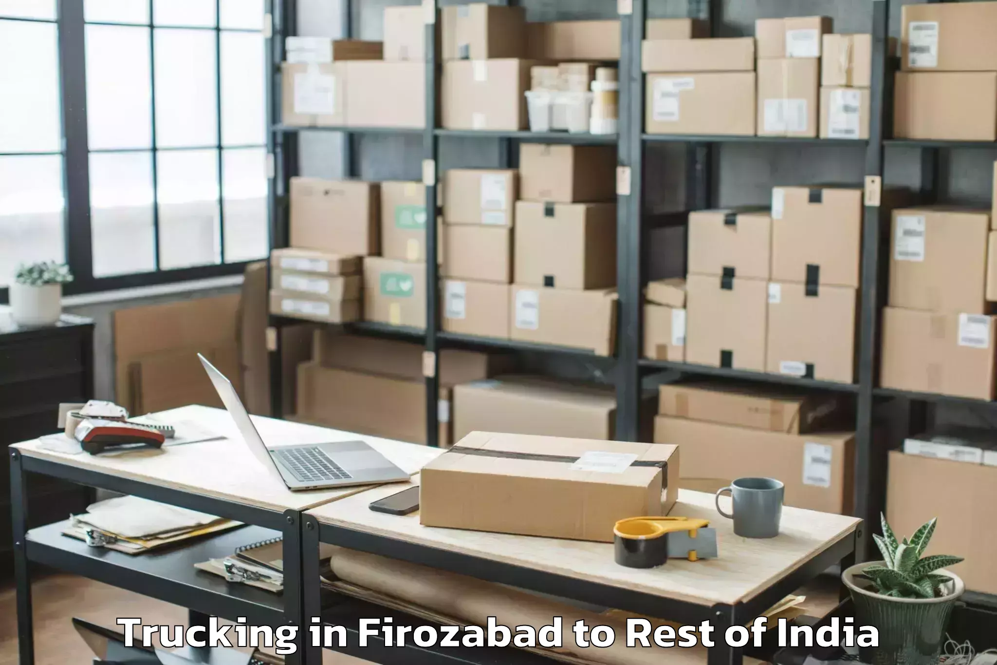 Book Firozabad to Ngwalwa Trucking Online